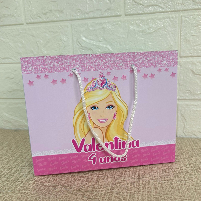 Sacolinhas Personalizadas para festa Barbie - Mimos de festa infantil - Lembrancinha infantil