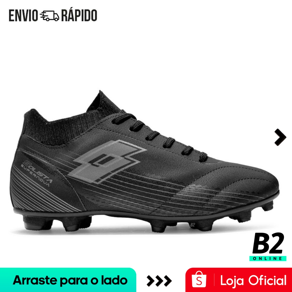 Chuteira Campo Lotto Solista Supernova Masculina Original Com Nota Fiscal e Garantia em Oferta na Shopee