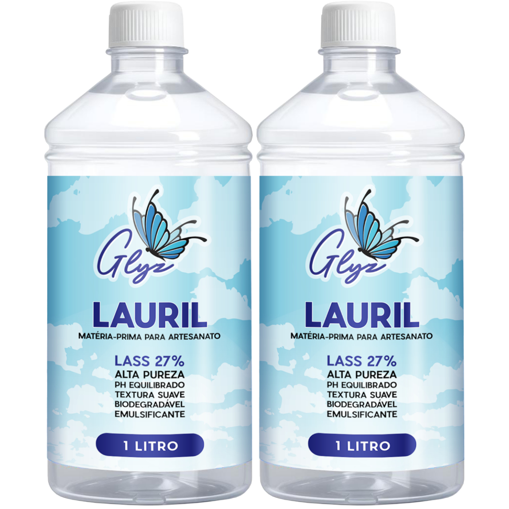 Kit 2 Lauril Líquido 1L - Espuma Intensiva para Sabonetes e Shampoo