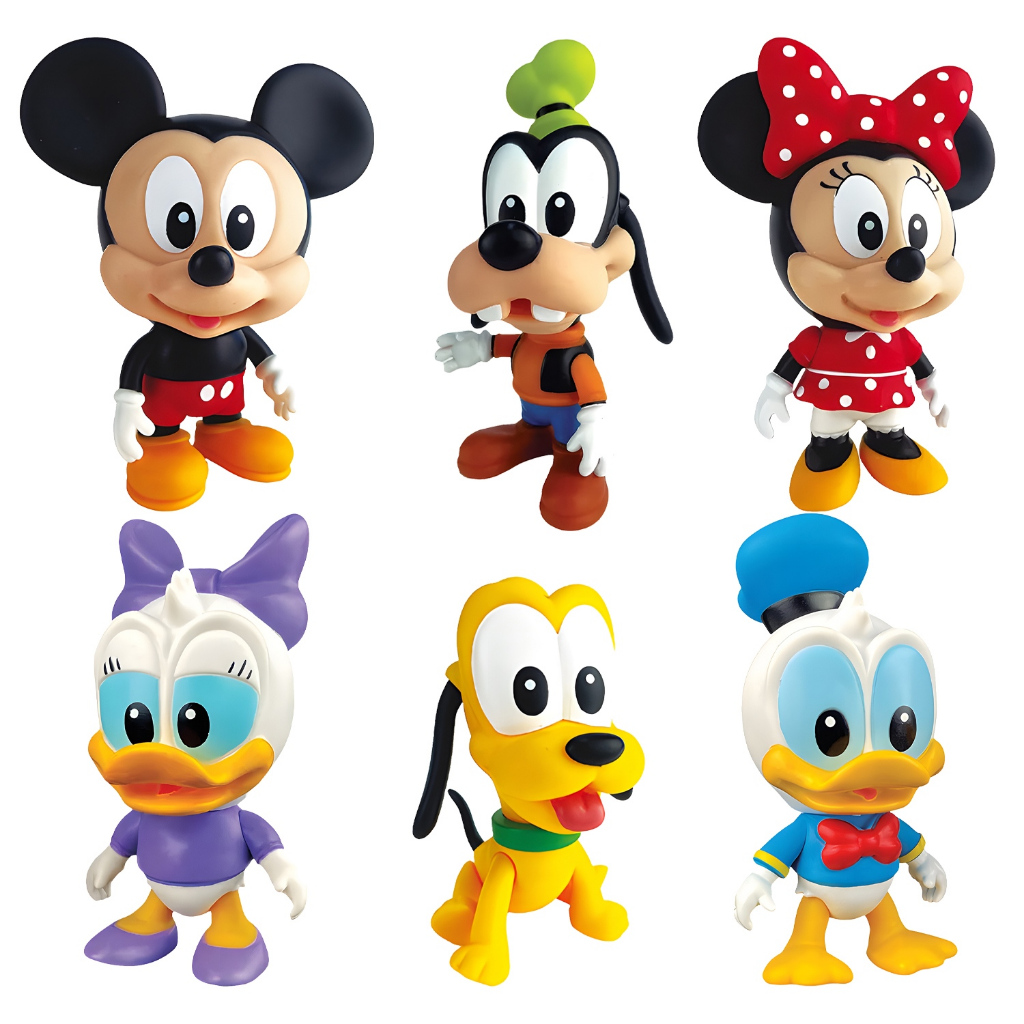Bonecos Em Vinil Colecionável Mickey Mouse E Amigos Disney  - Líder Brinquedos