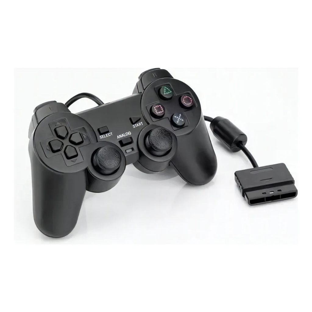 Controle Para Ps2 Dualshock Com Fio E Analógico