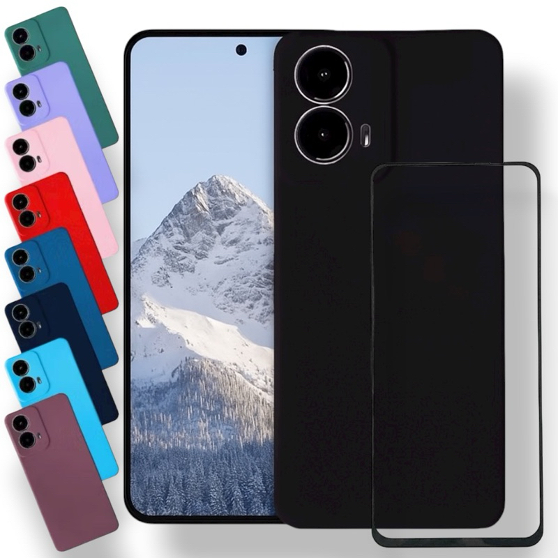 Capa + Película Moto G34 Capinha Aveludada Anti Impacto Motorola Proteção Premium em Oferta na Shopee