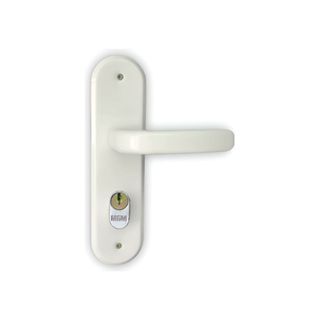 Fechadura Externa Espelho Aço Branca 40mm Mgm Stilo Bb em Oferta na Shopee