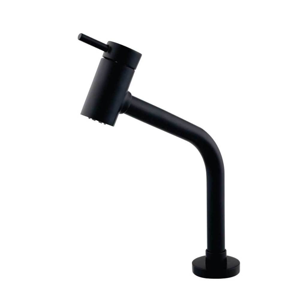 Torneira Opala 44625 1/2 C60 Bancada Black Fixa Cuba Arejador 1/4 Volta Fort Metais