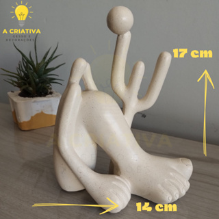 Escultura Abaporu P Arte Moderna Inspirada em Tarsila do Amaral Decoração Premium em Gesso Artístico em Oferta na Shopee