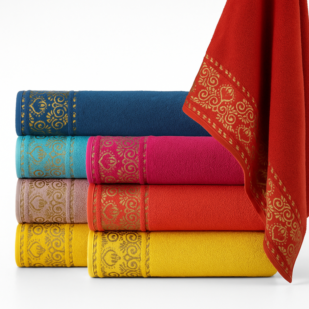 Kit Jogo 6 Toalhas De Banho Grande 75x145cm Macia 100% Algodão Gramatura 350g Felpuda Premium Banhão Praia Piscina