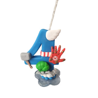 Vela Vingadores Em Biscuit FULL -Topo de Bolo - Avengers 1,2,3,4,5,6,7,8,9 em Oferta na Shopee