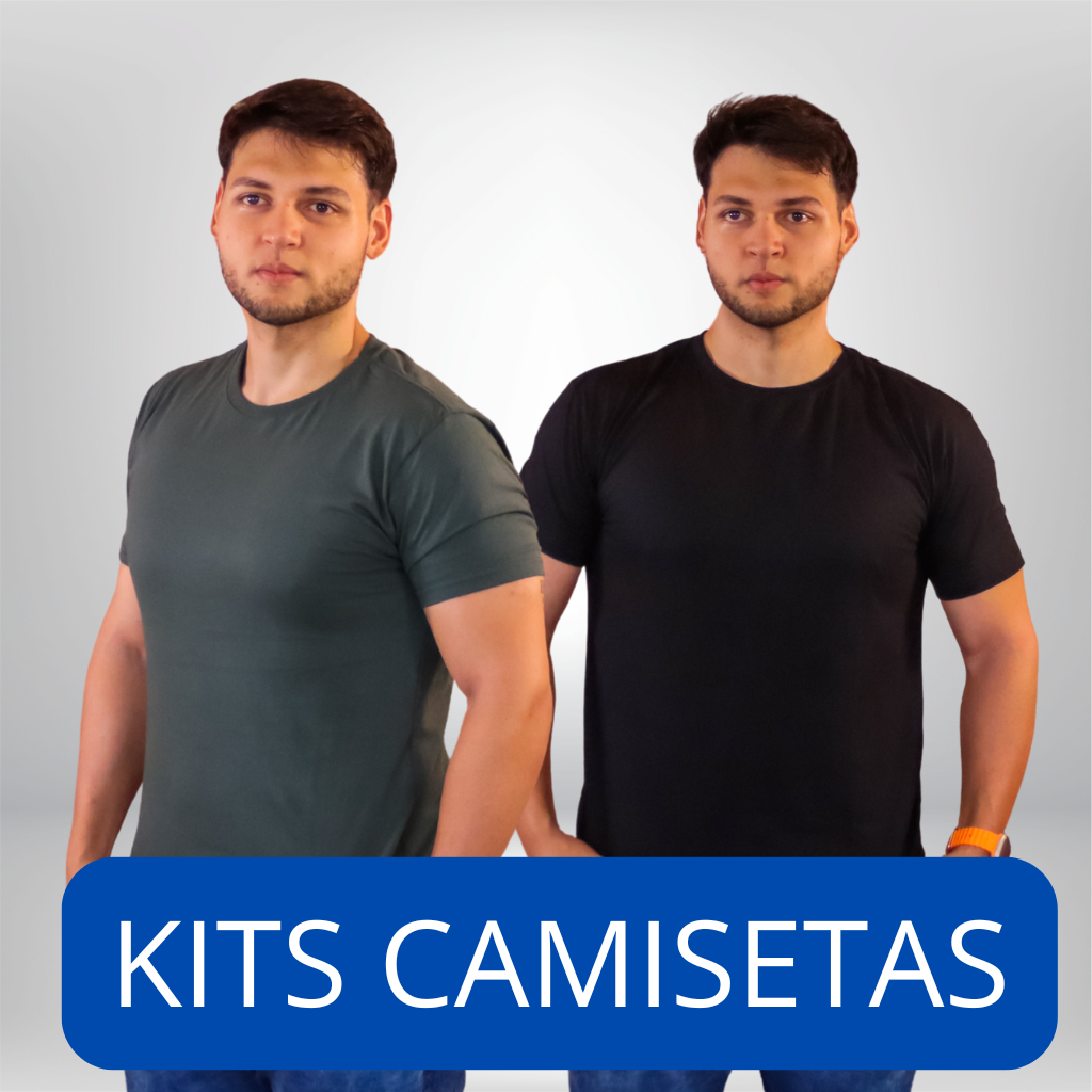 Kits Camiseta Básica Unissex 100% Algodão Promoção Varias Cores