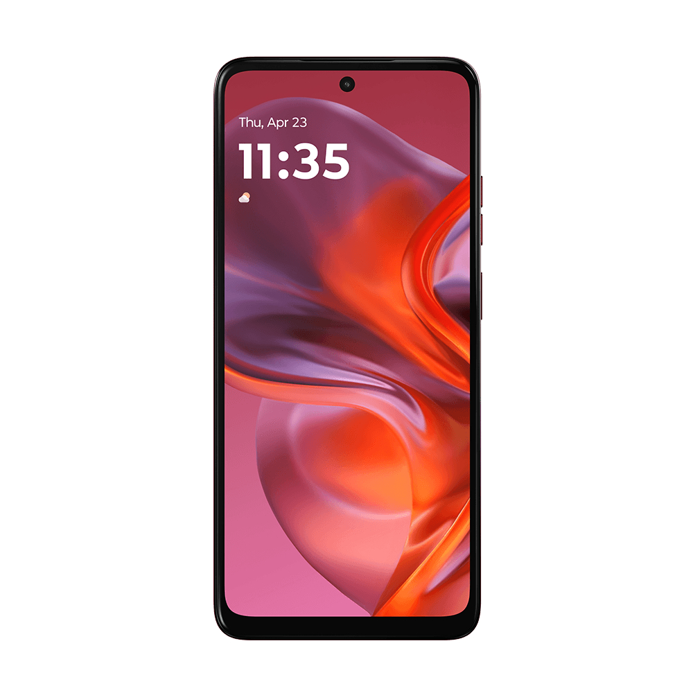 Smartphone Motorola Moto G05 256GB, 4G LTE, 12GB RAM Boost*, Camera 50MP, AI, Tela 6.7" - Vermelho - detalhe