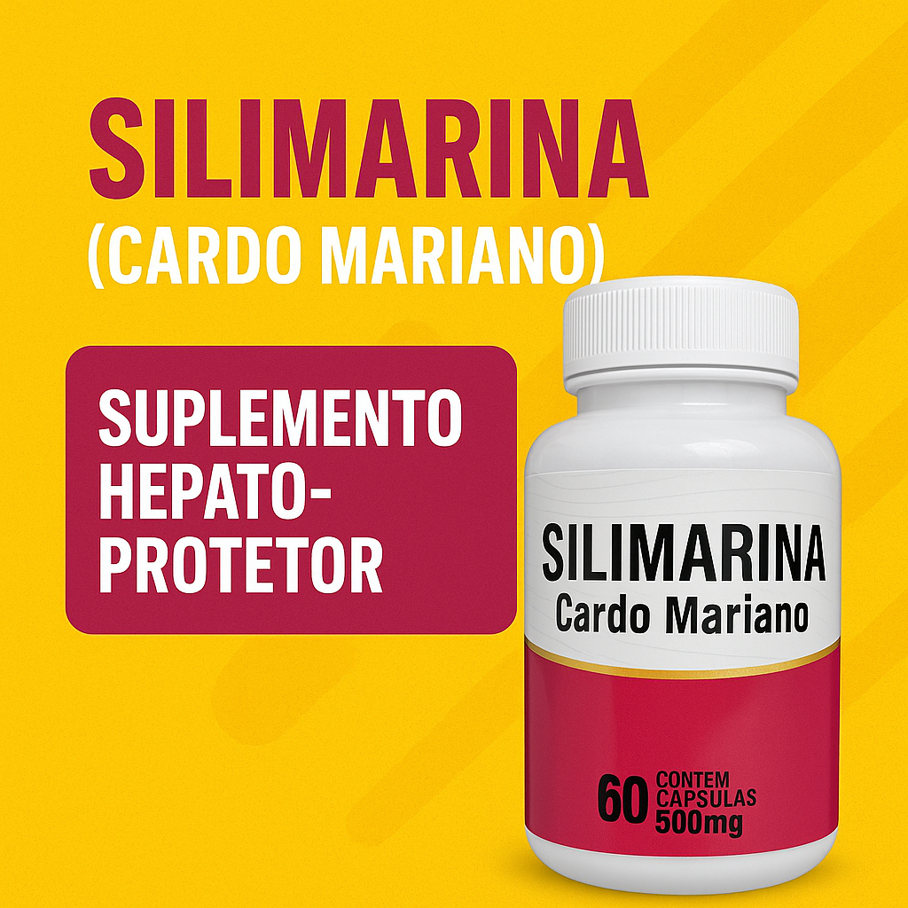 Cardo Mariano Original Suplemento de Silimarina 60 caps 500 mg Proteção do Figado em Oferta na Shopee