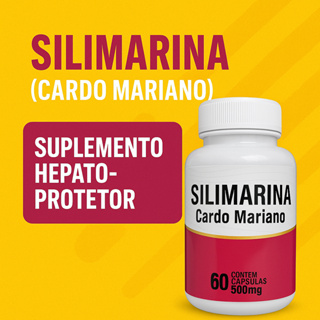 Cardo Mariano Original Suplemento de Silimarina 60 caps 500 mg Proteção do Figado em Oferta na Shopee