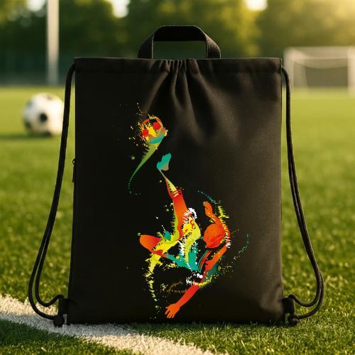 Mochila Saco Esportiva Estampa  Futebol Nylon Resistente Academia