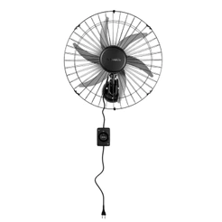 Ventilador De Parede Bivolt 50cm Steel Industrial CH HH Ventisol Premium Comercial Oscilação Automática Escola