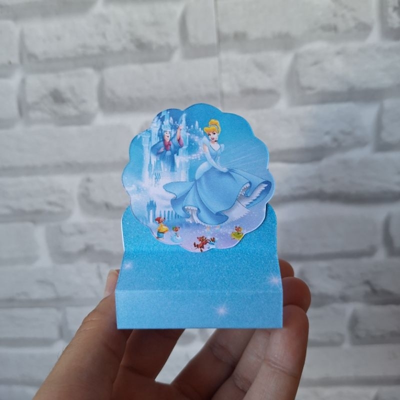 Kit 20 Porta Bis Duplo Princesa Cinderela Lembrancinha Decoração Festa Infantil Personalizados Aniversario