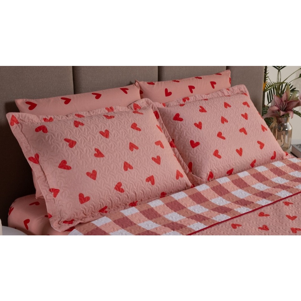 Kit 02 Porta Travesseiro (01 Par) Matelasse 50cmx70cm Estampado Promoção