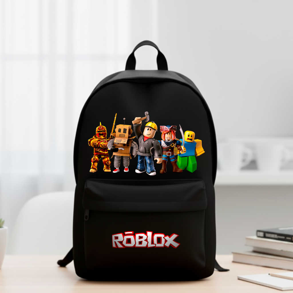 Mochila Escolar - Reforçada com Bolso frontal com Zíper em Oferta na Shopee