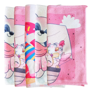 Kit 6 Toalhas toalhinha Lancheira Mão boca Escola Infantil toalha em Oferta na Shopee