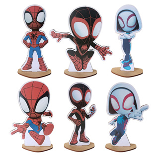 Kit Display de Mesa 6 Peças Para Festa Spidey em Oferta na Shopee