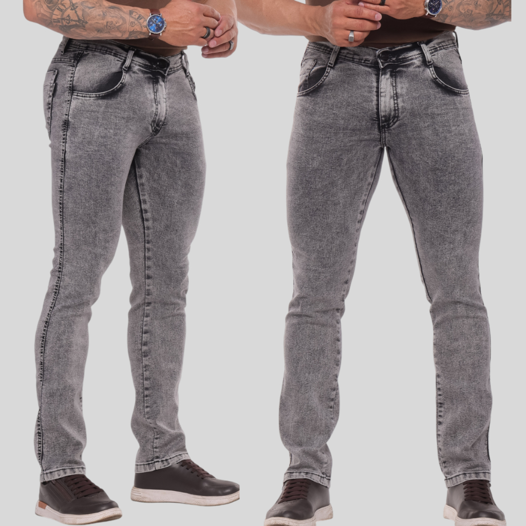 Calça Jeans Masculina Premium Slim Com Laycra Na Promoção