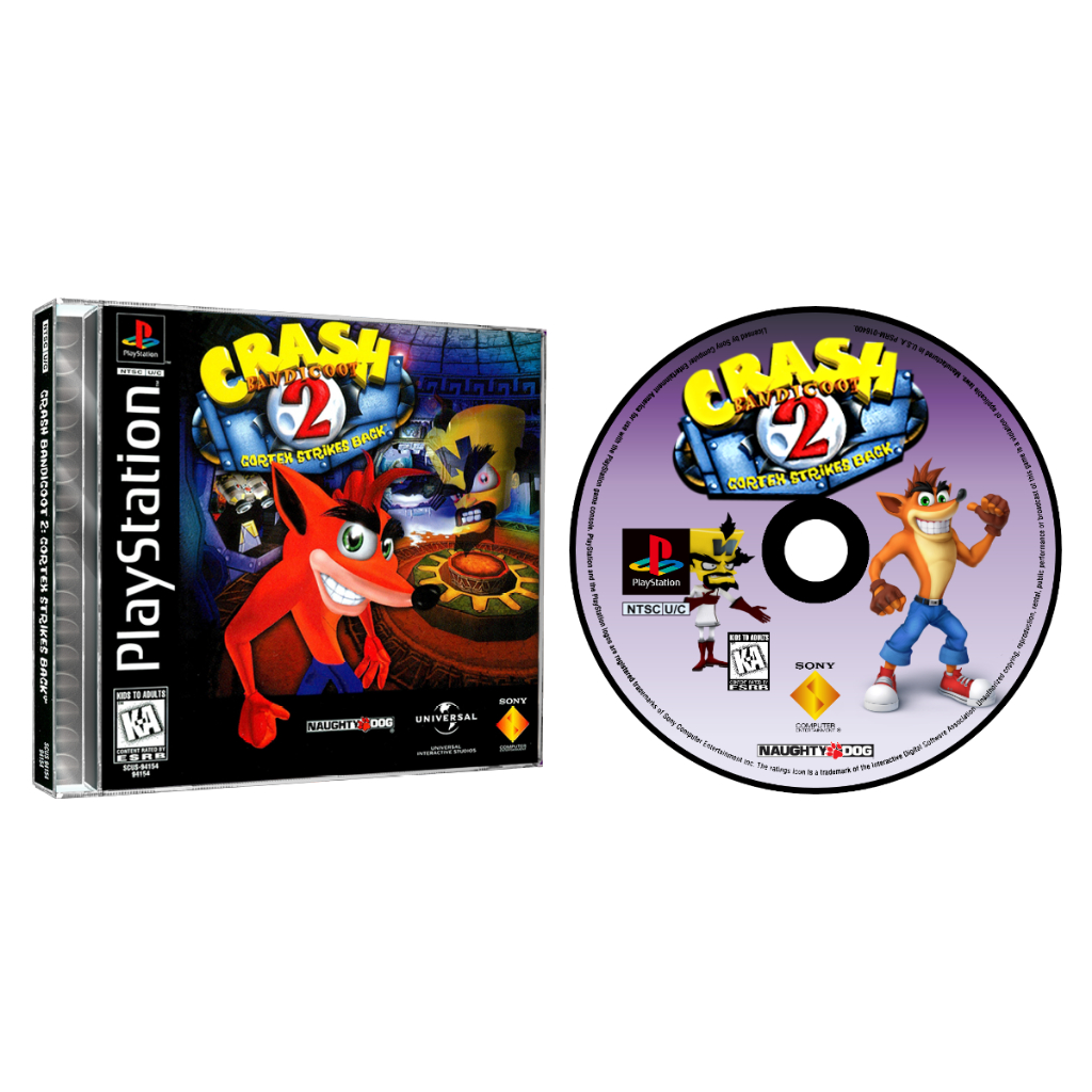 Jogo Crash Bandicoot 2 Cortex Strikes Para PS1 Playstation 1