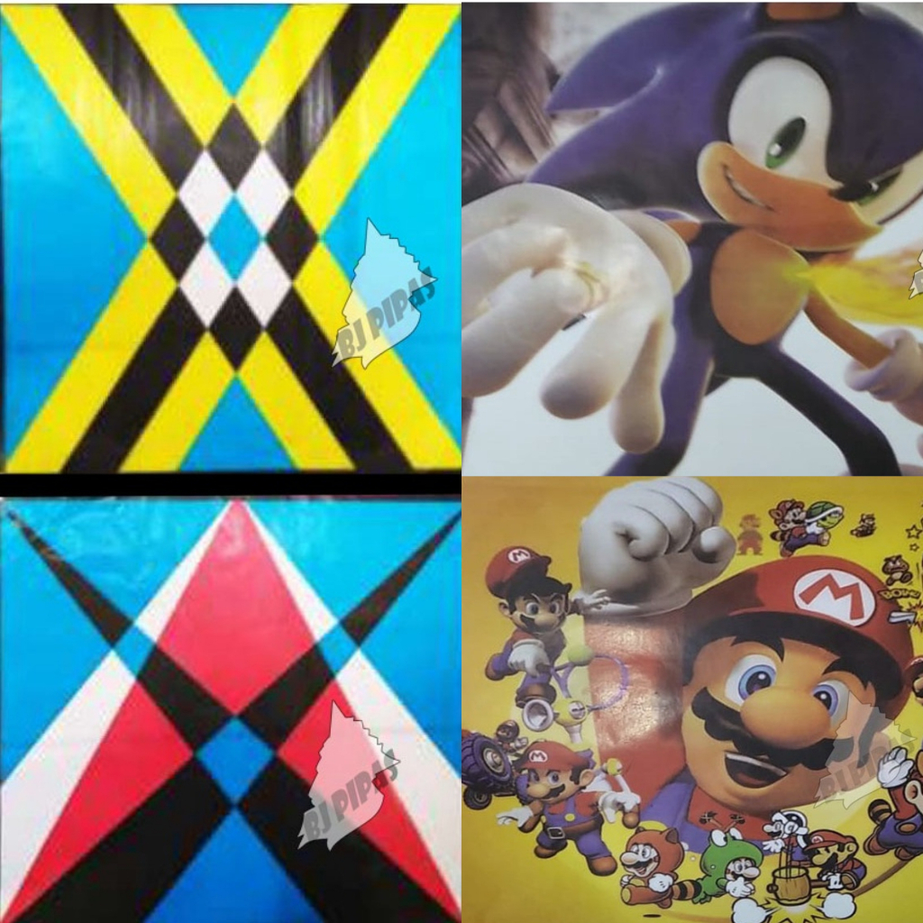 Papel de Seda 50x50 Geométrico Personagens Desenhos Sortidos c/100