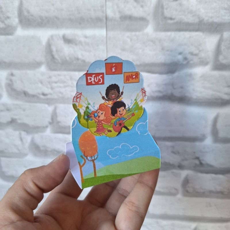 Kit 20 Porta Bis Duplo 3 Palavrinhas Lembrancinha Decoração Festa Infantil Personalizados Aniversario