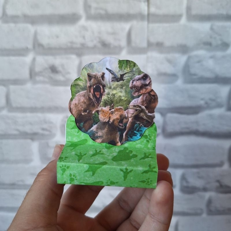 Kit 20 Porta Bis Duplo Jurassic Park Dinossauros  Lembrancinha Decoração Festa Infantil Personalizados Aniversario