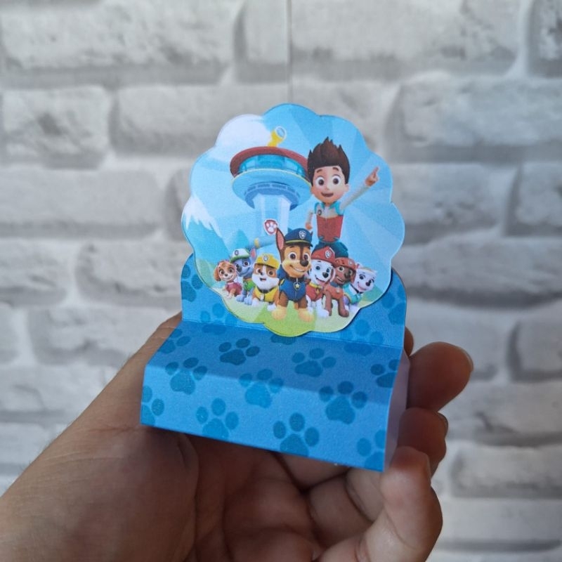 Kit 20 Porta Bis Duplo Patrulha Canina Lembrancinha Decoração Festa Infantil Personalizados Aniversario