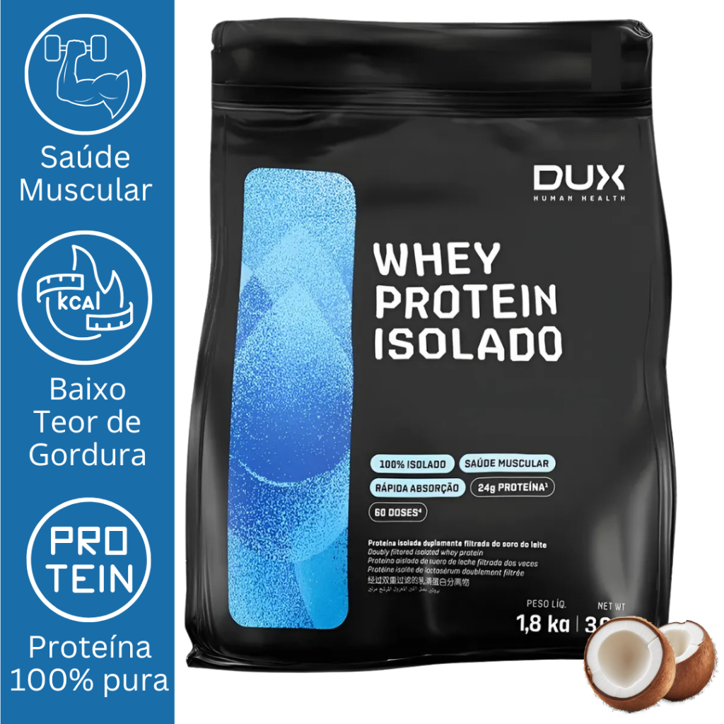 O que é Whey Protein Isolado Dux 1 8kg? Guia e Onde Comprar | BuscaProdutos