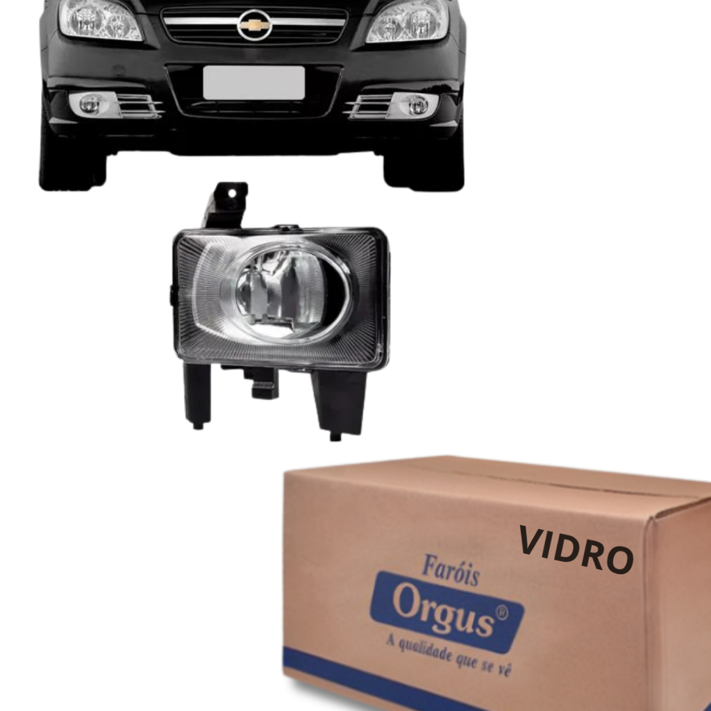 Farol Milha Neblina Vectra Gt 2006 A 2011 Montana 2011 a 2017 Agile 2009 a 2013 Lente Vidro - Orgus