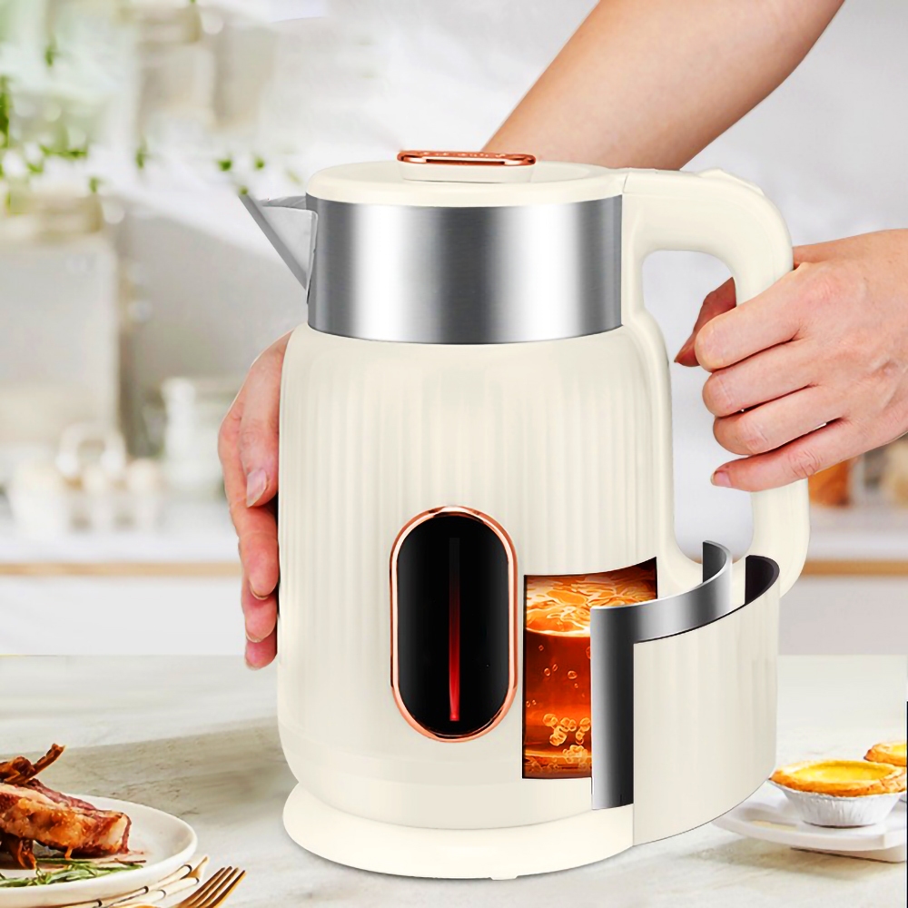 Chaleira Jarra Elétrica de 2.5 Litros Inox 1800W 110V / 220V Com Luz LED Indicadora