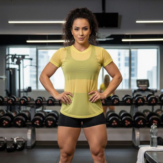 Blusa De Tule Furadinho Academia Feminina Fitness