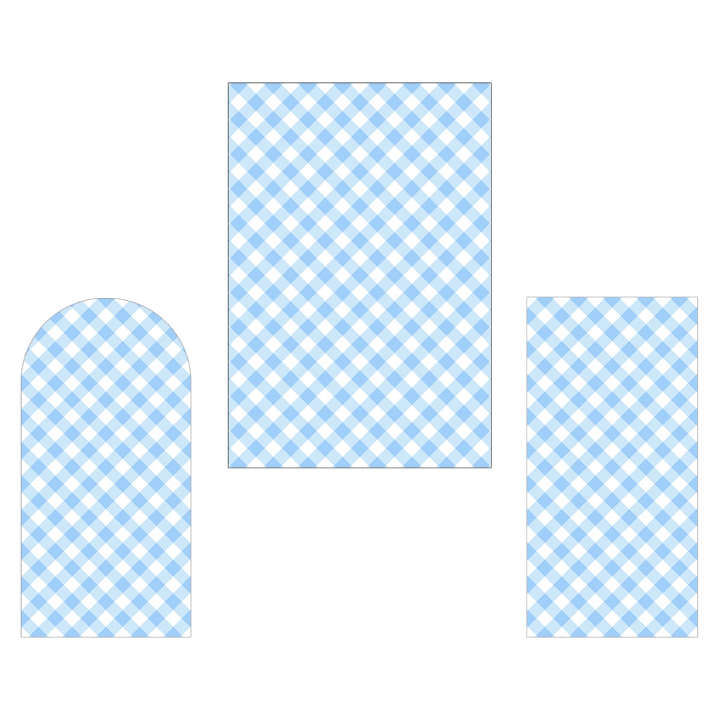 Painel De Festa Vertical - Xadrez Diagonal Azul e Branco  160 em Oferta na Shopee