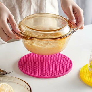 Descanso de Panela Silicone Suporte Apoio Protetor Mesa Redondo Silicone Flexível 17cm em Oferta na Shopee