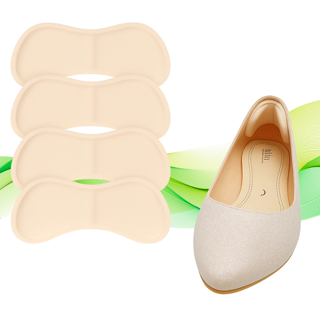 2 Pares Protetor de Calcanhar Adesivo para Sapatos e Tênis (Acabamento Macio) - Envio Turbo