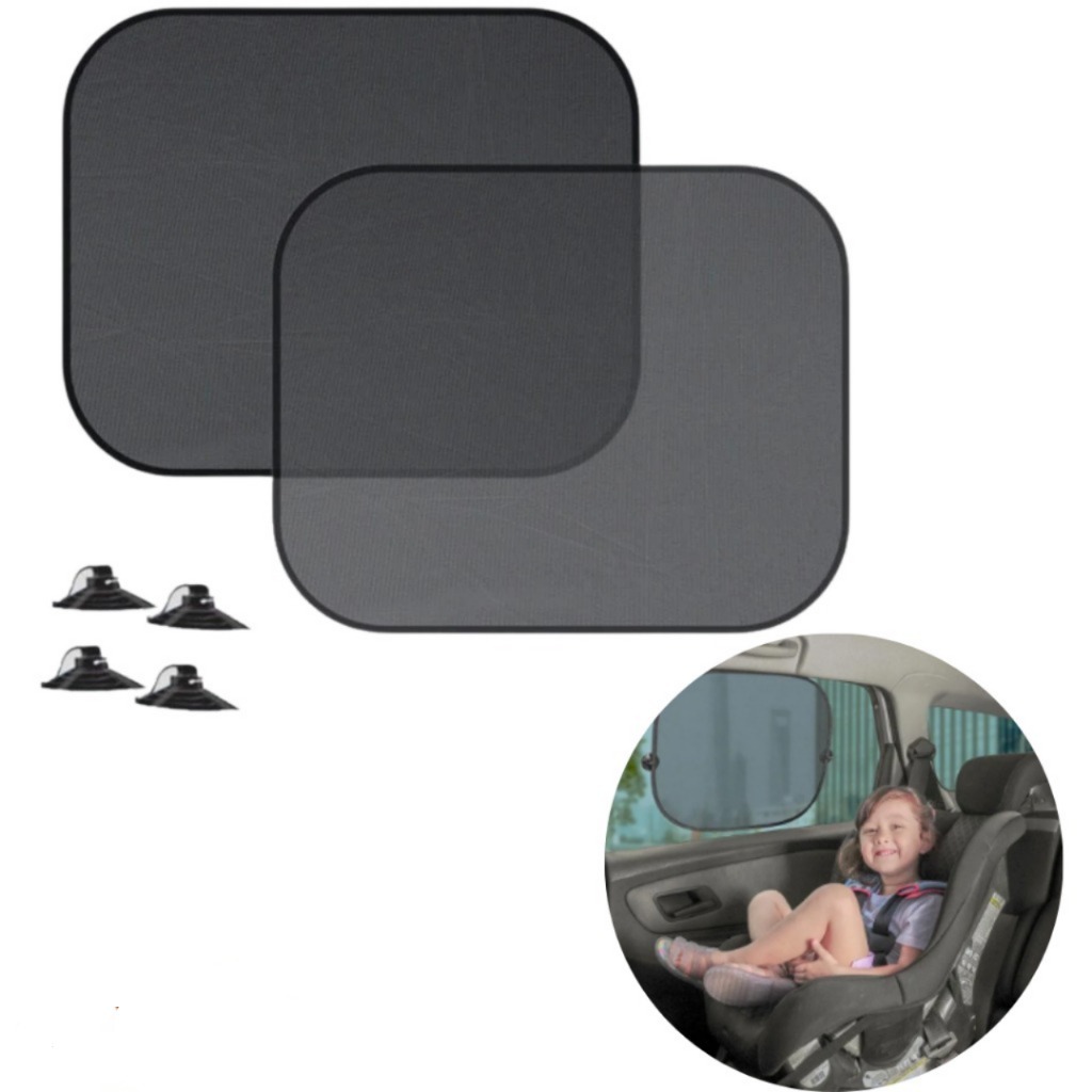 Kit Com 2 Protetor Solar blackout Carro Infantil Para Carro Buba Com Ventosa Protege Sol em Oferta na Shopee