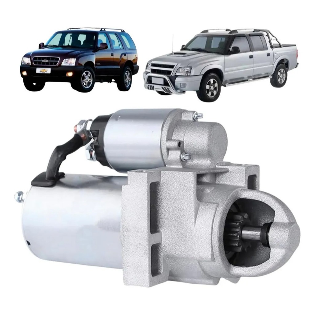 Motor De Partida Para S10 Blazer 4.3 V6 Vortec 11 Dentes 12v
