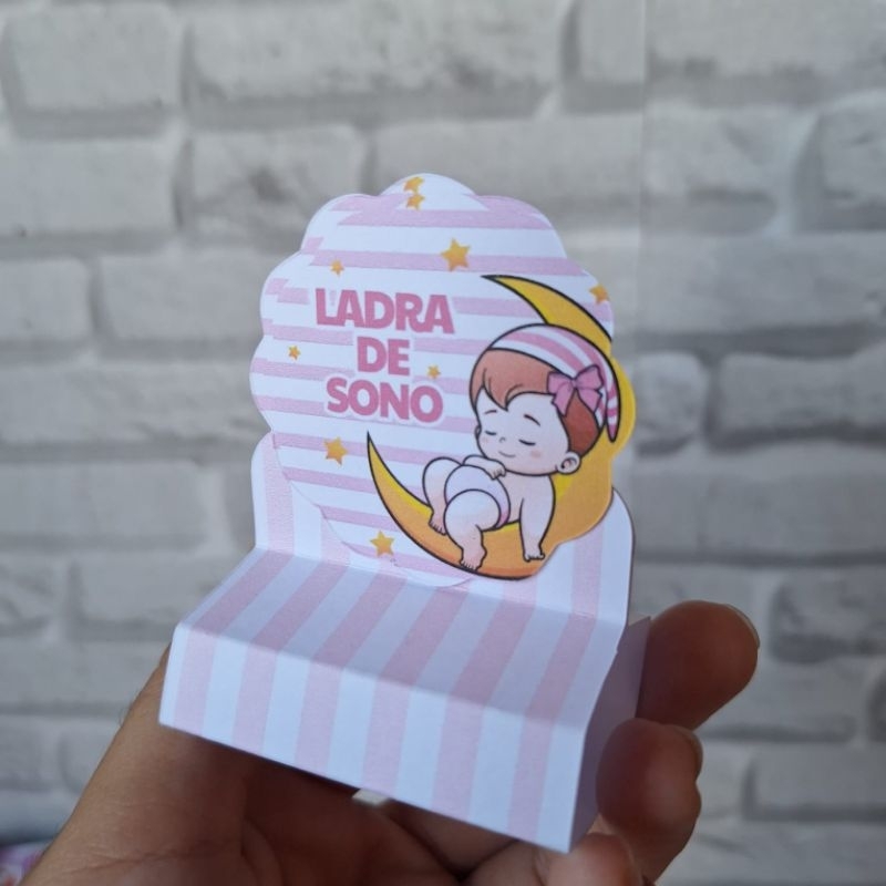 Kit 20 Porta Bis Duplo Ladra de Sono Lembrancinha Decoração Festa Infantil Mesversario Personalizados Aniversario
