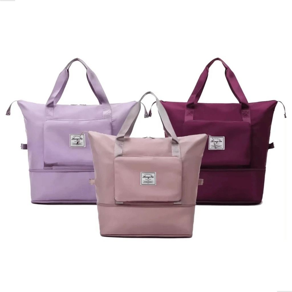 Bolsa Feminina de Viagem Impermeável Oxford Grande Bolsa de Ombro e Mão