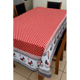 Toalha Forro de mesa em oxford Premium importado 10,6 e 4 cadeiras estampado luxo em Oferta na Shopee