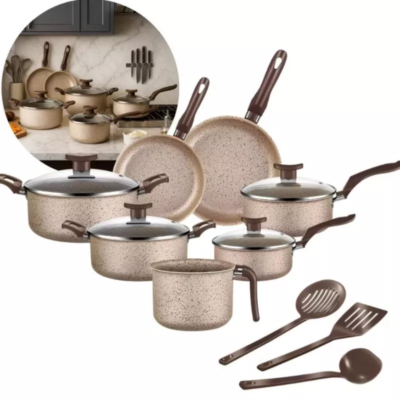 Conjunto de Panelas Antiaderrente - 39% Off! 🍳