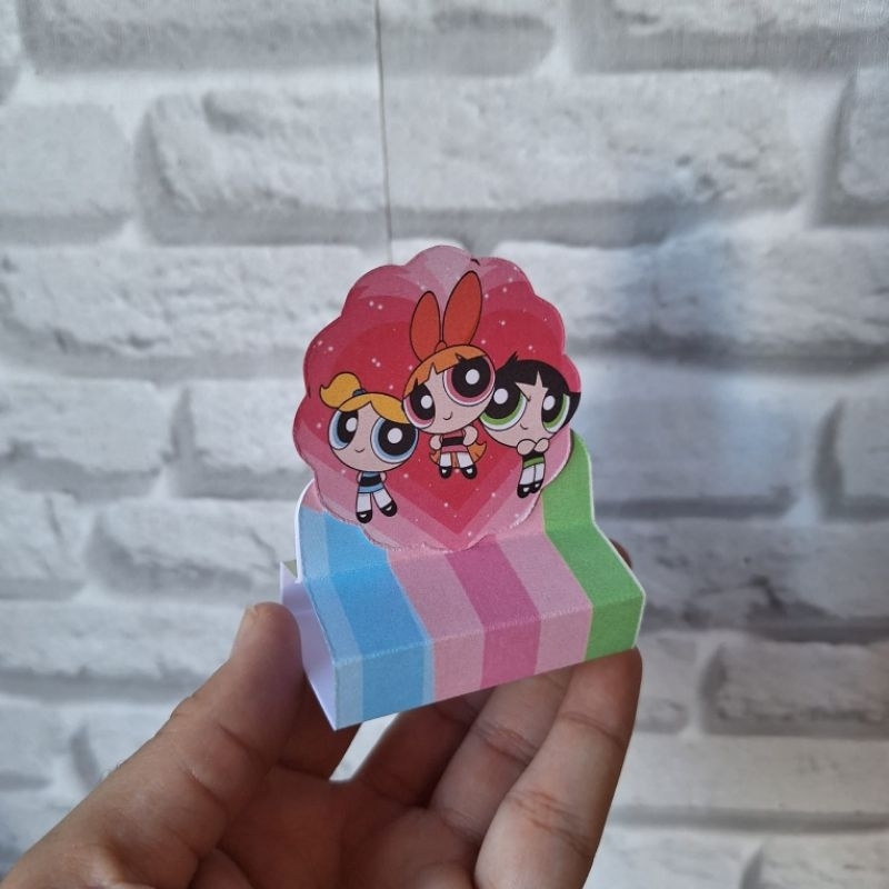 Kit 20 Porta Bis Duplo Meninas Super Poderosas Lembrancinha Decoração Festa Infantil Personalizados Aniversario
