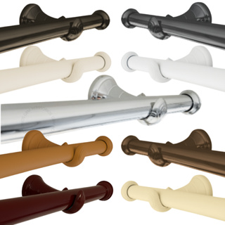 Kit Varão Cortina 3,60 Metros 19mm Varias Cores Simples em Oferta na Shopee