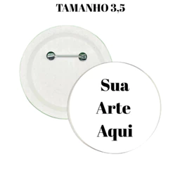 25 Bottons Personalizado 3,5cm Boton Botons Botão Broche Pin
