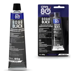 Cola Silicone Neutro Veda Junta Black 8098 Car80 Selante Adesivo Vedação Resistente Alta Temperatura