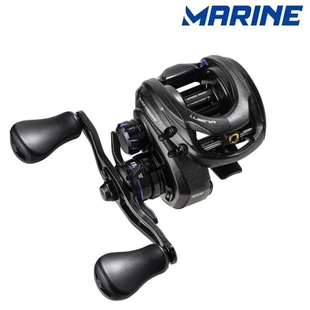 Carretilha Marine Lubina Black Widow Gtx 9.5:1 176g Drag 7kg
