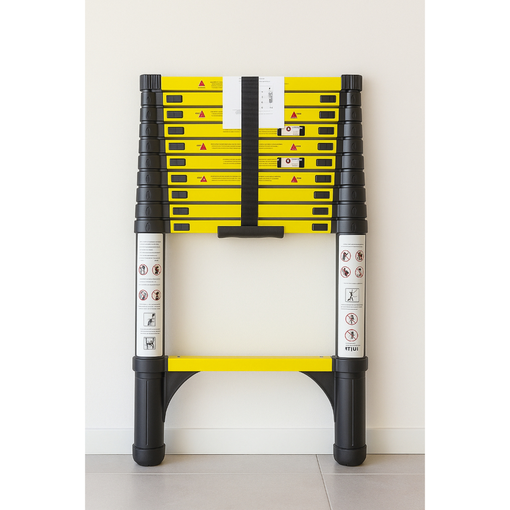 Escada Telescópica 3,20m 11 Degraus Compacta e Extensiva em Oferta na Shopee