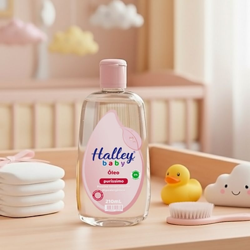 Halley Baby 1 Óleo Infantil Puríssimo Rosa 210ml