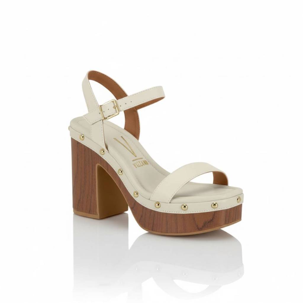 Sandália Feminina Vizzano Salto Grosso Alto Plataforma Flatform Confortável Original