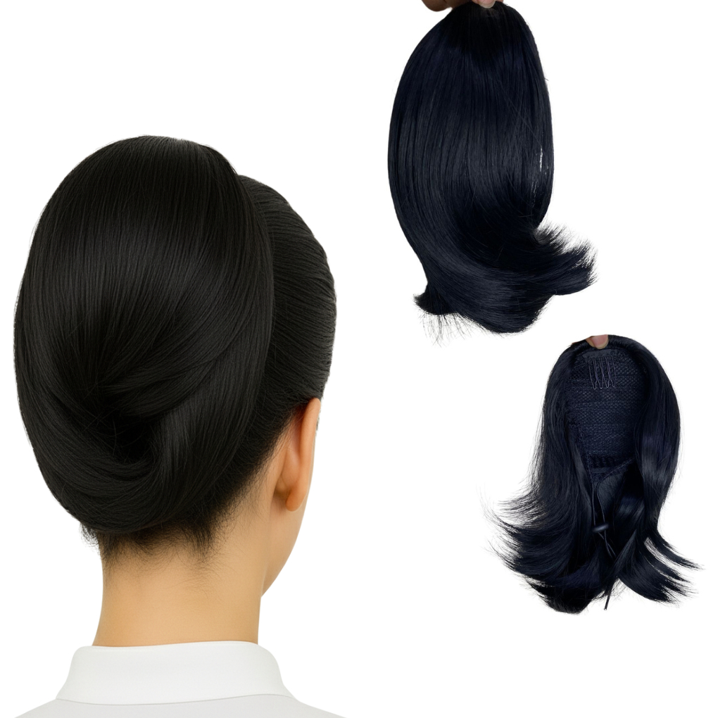 Aplique Rabo De Cavalo Véspera Orgânico Curto 25cm Fibra Orgânica Aspecto Natural em Oferta na Shopee